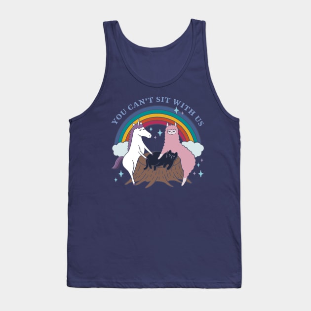 The Popular Animals -Unicorn, Llama & Cat Tank Top by awesomesaucebysandy